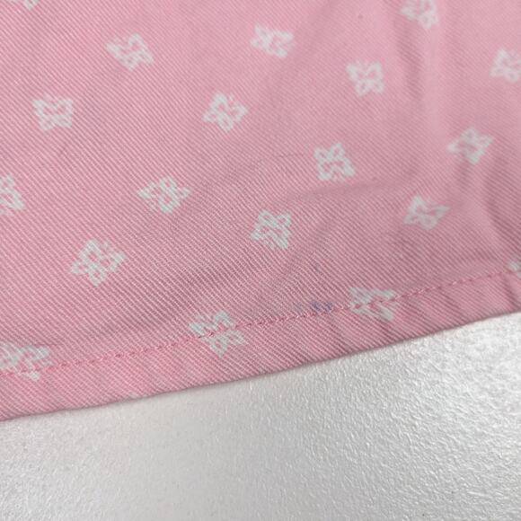 Vtg French Toast Jumper Dress Girls Sz 24m Pink Denim Butterfly 90s - Picture 5 of 7
